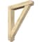 Ekena Millwork Traditional Arts and Crafts Rough Sawn Bracket w/ Offset Brace, Douglas Fir, 6"W x 32"D x 38"H BKT0604X32X38TRA03RDF - alternate 1
